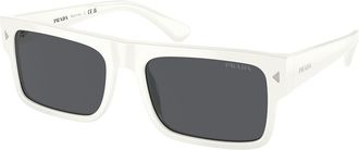 Prada PR A10S 17K07T Mens Sunglasses White Size 57