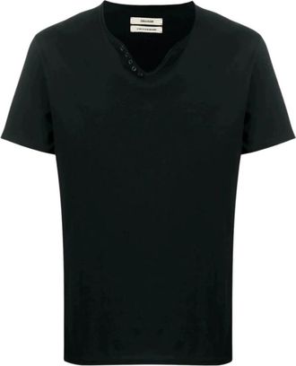 Zadig&Voltaire Heren, Tops, Zwart, Maat: XL Katoen