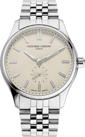 Frederique Constant Fr&eacute;d&eacute;rique Classics Index Small Seconds Mens Silver Watch FC-530CR3B6B Stainless Steel - One Size