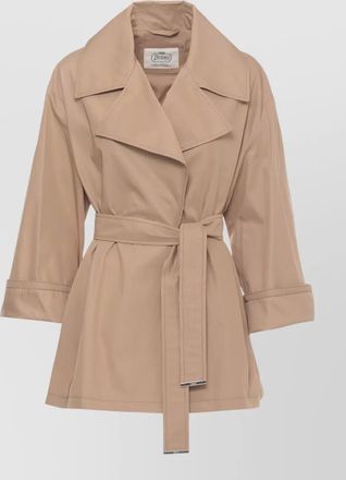 Herno belted trench coat long sleeves vent