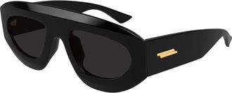 Bottega Veneta Zonnebril - unisex - Zonnebrillen - Zwart - 52 MM - Accessoires