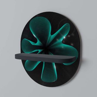 OEM Ilusi&oacute;n El&eacute;ctrica Estante Ovalado Negro