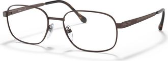 Sferoflex 57mm Rectangle optical glasses in Black at Nordstrom