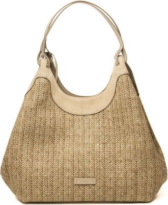 Gianni Chiarini Dua Schoudertas - Dames - Schoudertassen - Beige - ONE Size - Su&egrave;de - Tassen