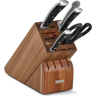 W&uuml;sthof Classic Ikon 6-Piece Starter Knife Block Set in Black at Nordstrom