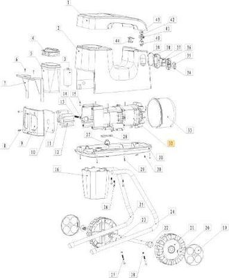 STIGA Sports Motor Y Caja De Cambios Original Stiga (2500w) - 1716-0160-01
