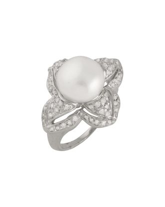 Splendid Pearls Plated 10-10.5Mm Pearl Ring