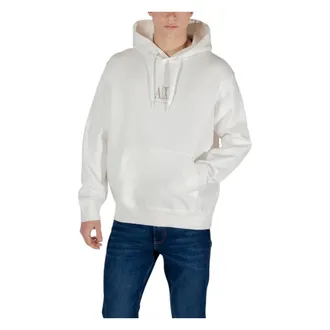 A|X Armani Exchange Hoodies, male, White, Size: XL Capsule Sweatshirt