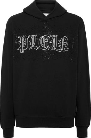 Philipp Plein Hooded Sweatshirt - Heren - Hoodies - Zwart - 4XL - Katoen - Hoodies & sweatvesten