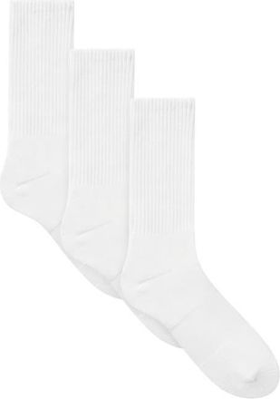 SKIMS 3-Pack Tube Crew Socks in Chalk at Nordstrom, Size Large