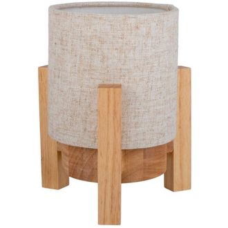 N&auml;ve Naeve Madita L&aacute;mpara De Mesa Cil&iacute;ndrica Led Recargable Y Regulable De 19 Cm, Color Natural, 2955 K, Sensor T&aacute;ctil