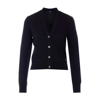 A.P.C. Cardigans, female, Black, Size: S A.p.c. Sweaters Black