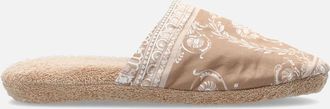 Versace COTTON TERRY BAROQUE SLIPPERS - Brown - Size: 6.5/6/7/7.5/9.5/13/12.5/12/11.5/11/9/16/15.5/15/14.5/14/13.5/10.5/10