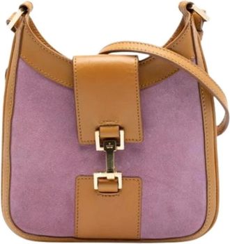 Gucci Pre-owned Shoulder Bags, female, Purple, Size: ONE SIZE Pre-owned The Jackie Crossbody Bag