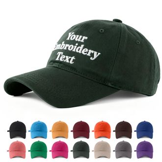 Generic Personalised Baseball Caps with Embroidery Text for Men Women,Custom Hat for Golf Baseball Tennis Hiking Fitness (UK, Alpha, One Size, Dark Green)