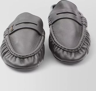 Saint Laurent giannutri lambskin moccasin mules