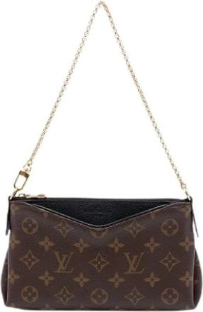 Louis Vuitton Pre-owned Pallas Clutch - Dames - Vintage Clutch - Bruin - ONE Size - Vintage