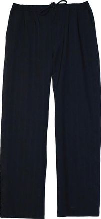 Soulland Hammons Gestreepte Wol Geborduurde Broek - Dames - Broeken - Blauw - Maat: M/L Wol