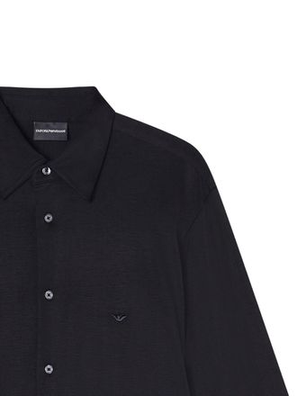 Emporio Armani Cotton Shirt - black