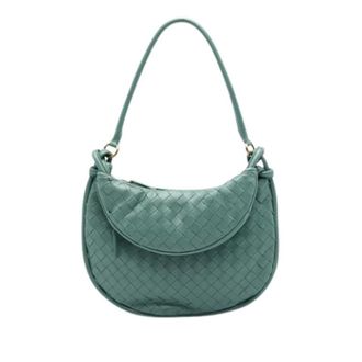 Bottega Veneta Pre-owned Gemelli Schoudertas - Dames - Pre-owned - Groen - Maat: ONE Size Leer