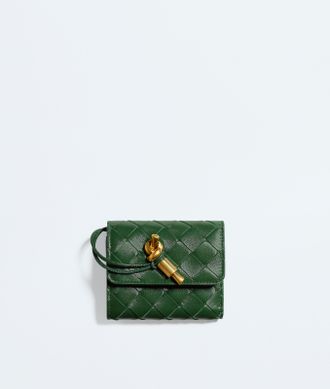 Bottega Veneta Portafoglio Andiamo tri-fold - Verde - Donna - U