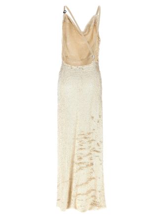 Coperni Champagne Sequin Dress - champagne