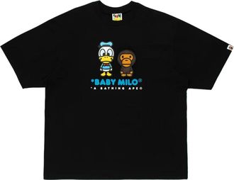 A Bathing Ape x Disney Donald Duck Baby Milo Relaxed Fit T-Shirt Black 0ZXTEM917101Q-BLK