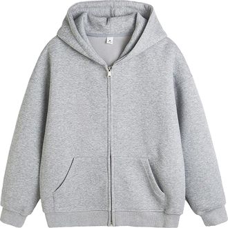 Generic Cocila Mens Zip Up Hoodies Essentials Hoodie Oversized Cotton Autumn Fleece Thick Boy Casual Sweatshirts Youth Solid Color Soft Sports Classic Hoodies