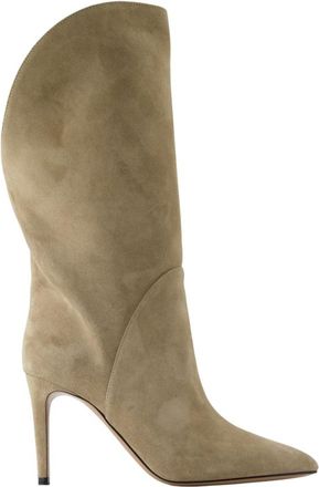 PARIS TEXAS Gaia Midcalf 85 Boots - Paris Texas - Leather - Beige