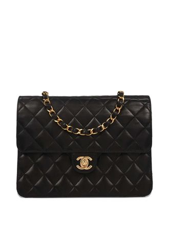 Chanel 2003 small Turnlock Half Flap shoulder bag - women - Lambskin - One Size - Black