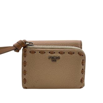 Fendi Pink Leather Wallet (Tri-Fold) (Pre-Owned)