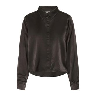 MY ESSENTIAL WARDROBE Dames, Blouses & Shirts, Bruin, Maat: M