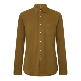 HUGO BOSS Heren Mysoft Slim overhemd (Groen)