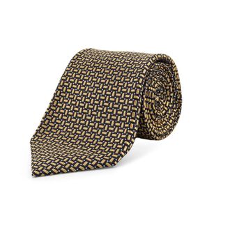 Kiton Ties, male, Yellow, Size: ONE SIZE Ciro Paone Tie