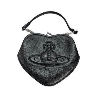 Vivienne Westwood Belle Heart Frame Purse - female - Vivienne Westwood - Handbags - Black - ONE SIZE - Bags