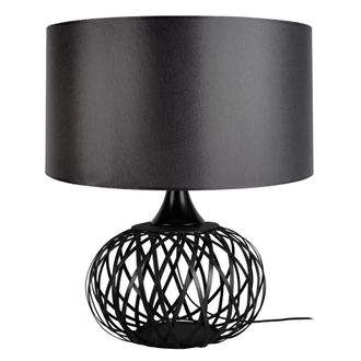 Tosel L&aacute;mpara de Mesa metal negro