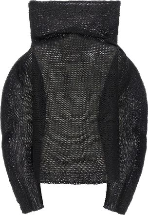 Issey Miyake Womens Black Wool Sweatshirt Clothing