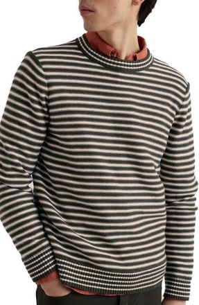 Seasalt Cornwall Trenale Stripe Organic Cotton Sweater in Mesklenn Woodland at Nordstrom, Size Xx-Large
