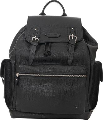 Alberto Luti Zaino 2 Tasche - Heren - Rugzakken - Zwart - ONE Size - Katoen - Tassen