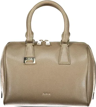 Furla Green Leather Women Womens Bag