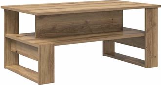 vidaXL Mesa De Caf&eacute; Roble Artisan 90 X 50 X 40 Cm Madera De Ingenier&iacute;a Vidaxl