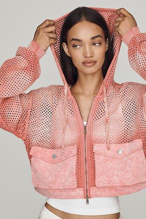 Pilcro Zip-Up Hooded Sweatshirt