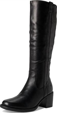 Born Womens Harding Leather Tall Riding Boots In Black