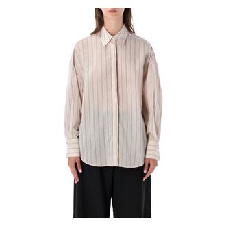 Sessun Overhemden, Dames, Beige, S, Mabel Shirt