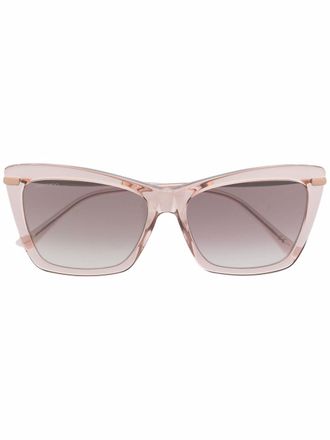 Jimmy Choo Eyewear Occhiali da sole oversize - Oro
