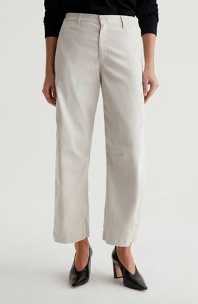 AG - Adriano Goldschmied Fiona Ankle Barrel Leg Chinos in Pumice at Nordstrom Rack, Size 32