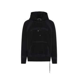 MASTERMIND WORLD Classic Hooded Black Sweatshirt With Graphic Detailing