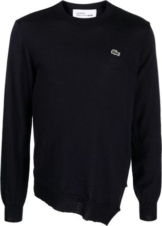 Comme Des Garçons Navy Blue Asymmetric Jumper