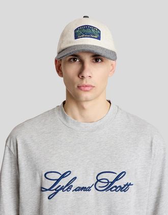 Lyle & Scott Lyle And Scott Mens Wavey Garms Patch Cap - Grey - Size: 1SZ