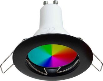 Trade Shop Trade Shop Traesio - Trade Shop - Led Faretto 6 W Incasso 6cm Rgb+3000k Gu10 Efectos Luz Colorata 230v - Negro